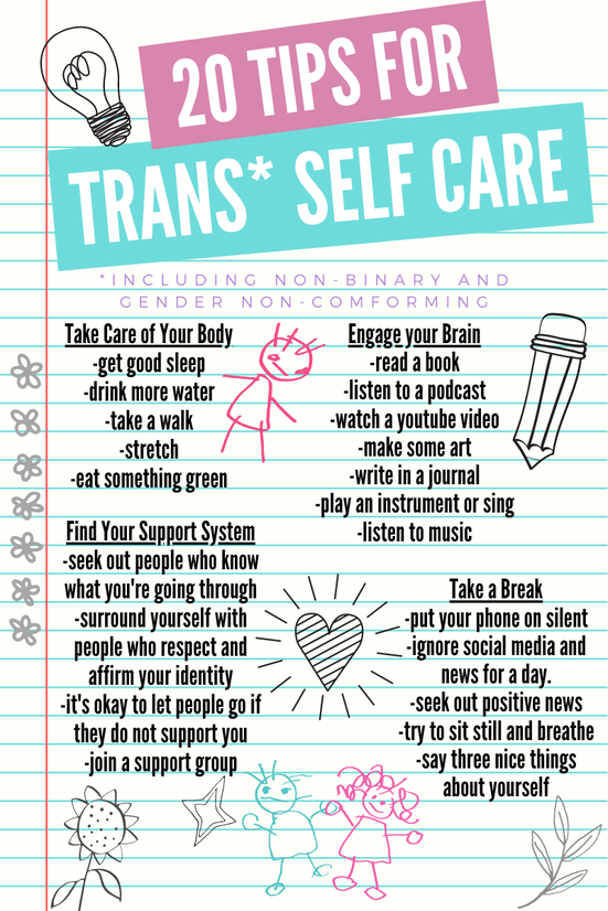 20 Tips for Trans Self Care