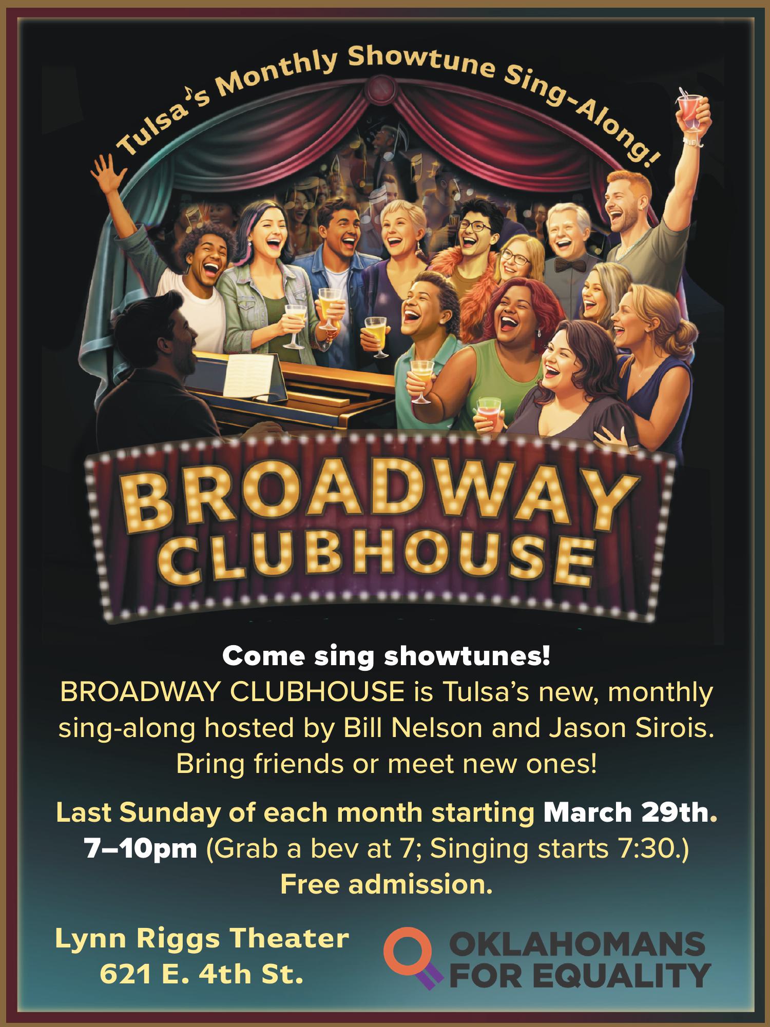 Broadway Clubhouse Promo for Newsletter